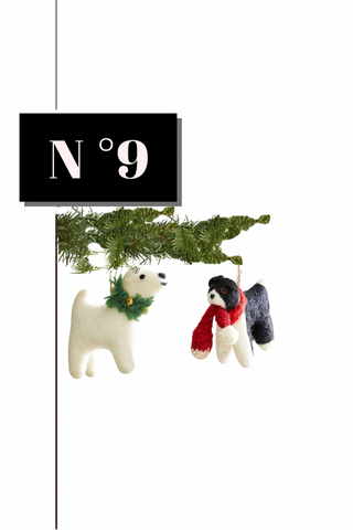Felt Dog Ornaments, Mixed Set of Two From Potterybarn