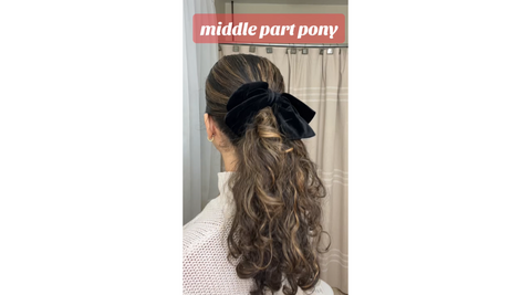 Middle part pony