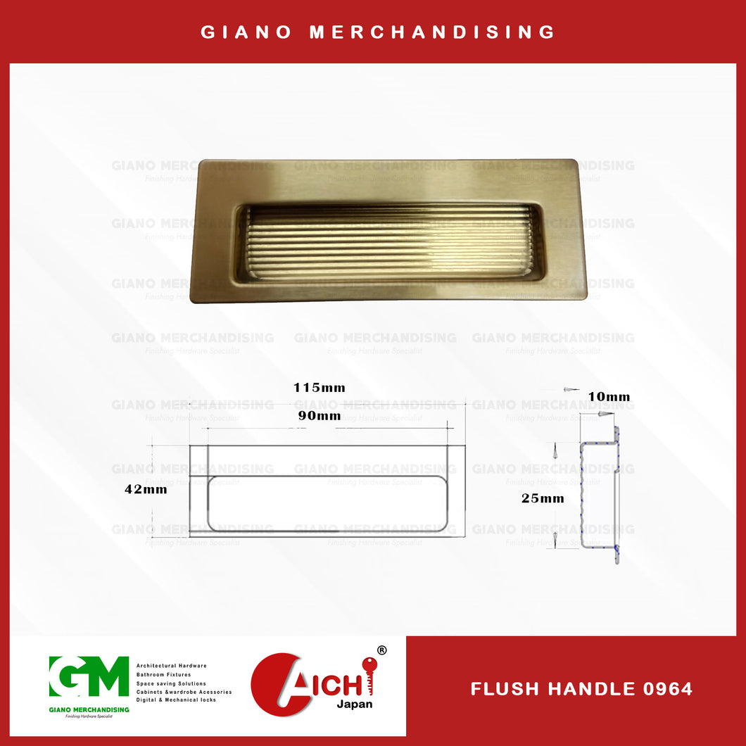 Aichi Stainless Flush Handle 0964.115mm