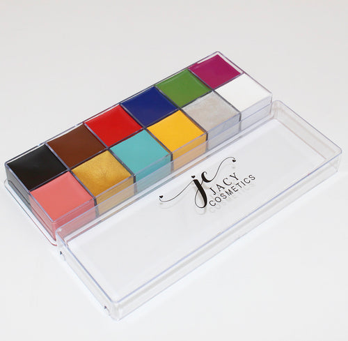 IMAGIC Professional Makeup Palette Tray Mixed Paint Stainless