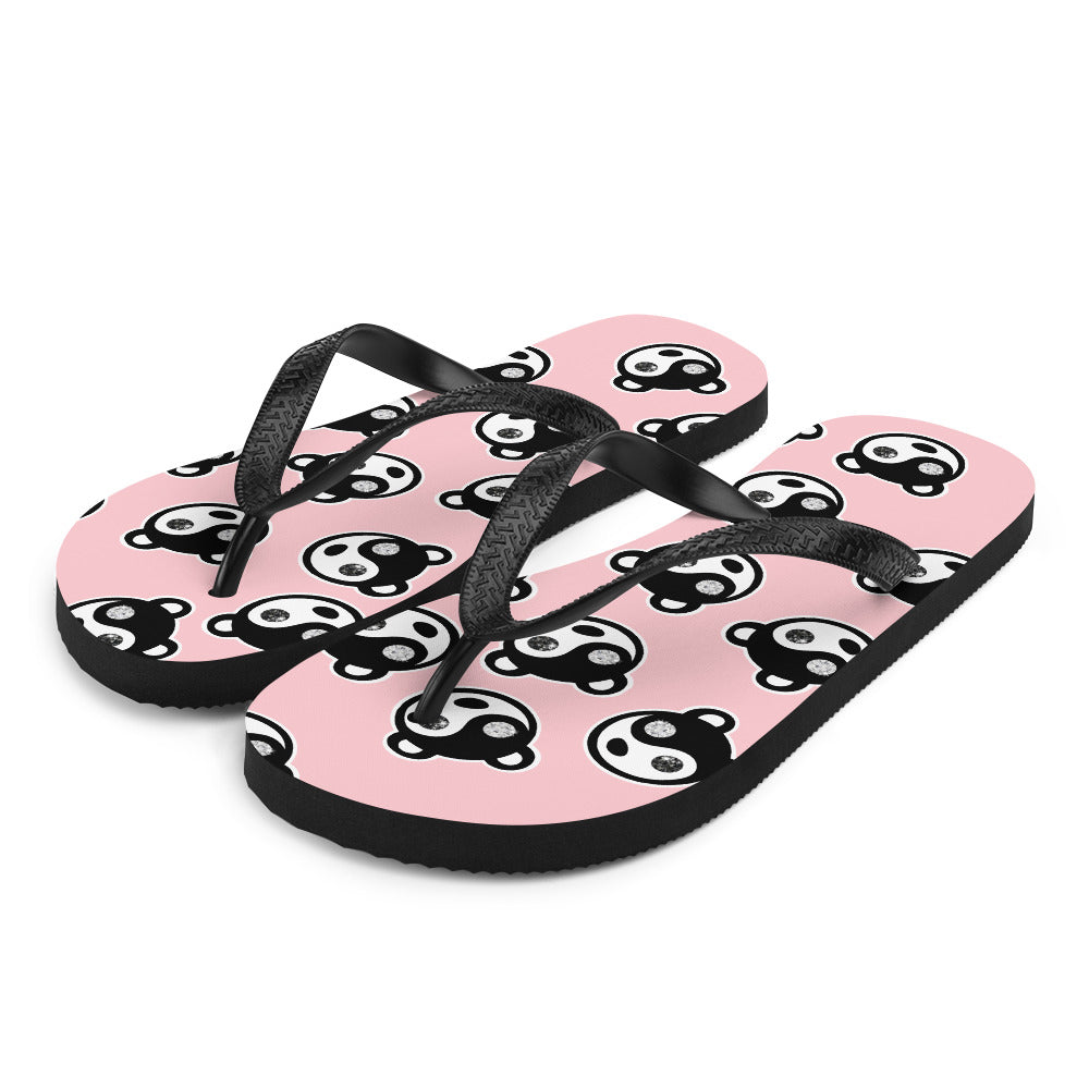 panda flip flops