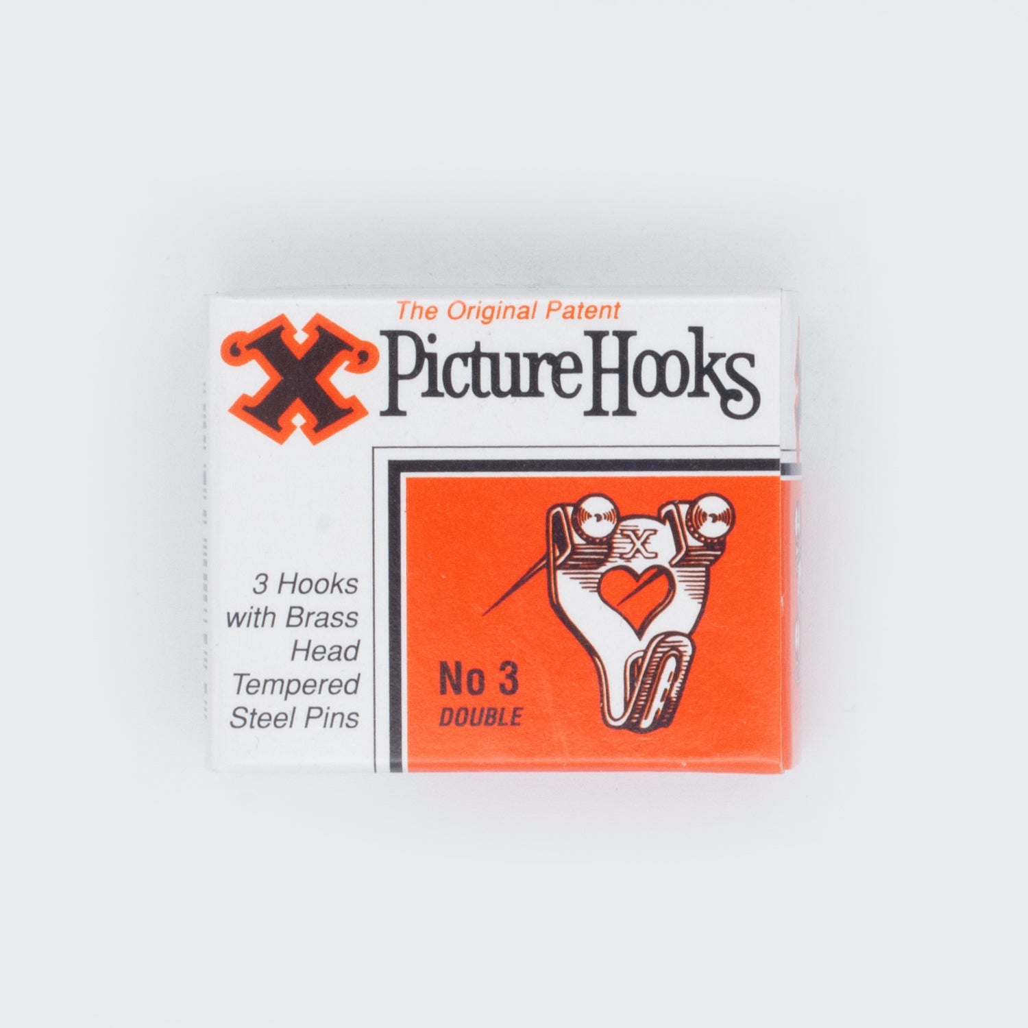 X No. 3 Picture Hooks with Pins 3 Pack