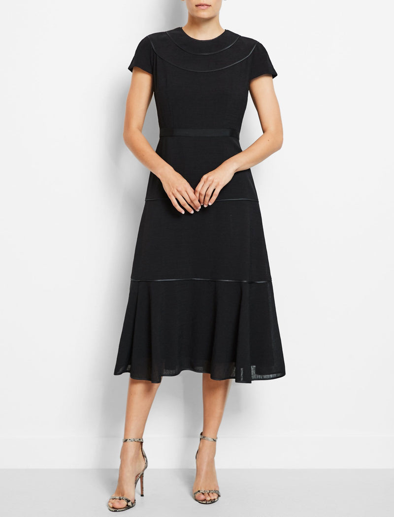 black casual maxi dress uk