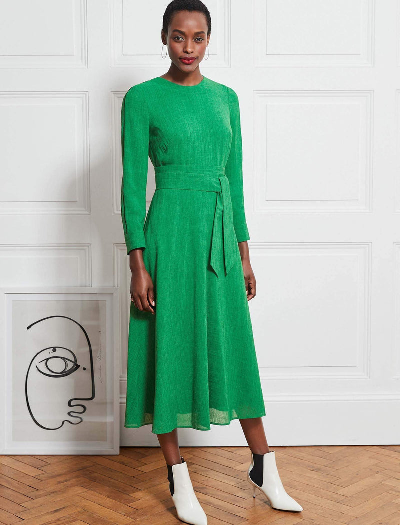 emerald green maxi dress casual