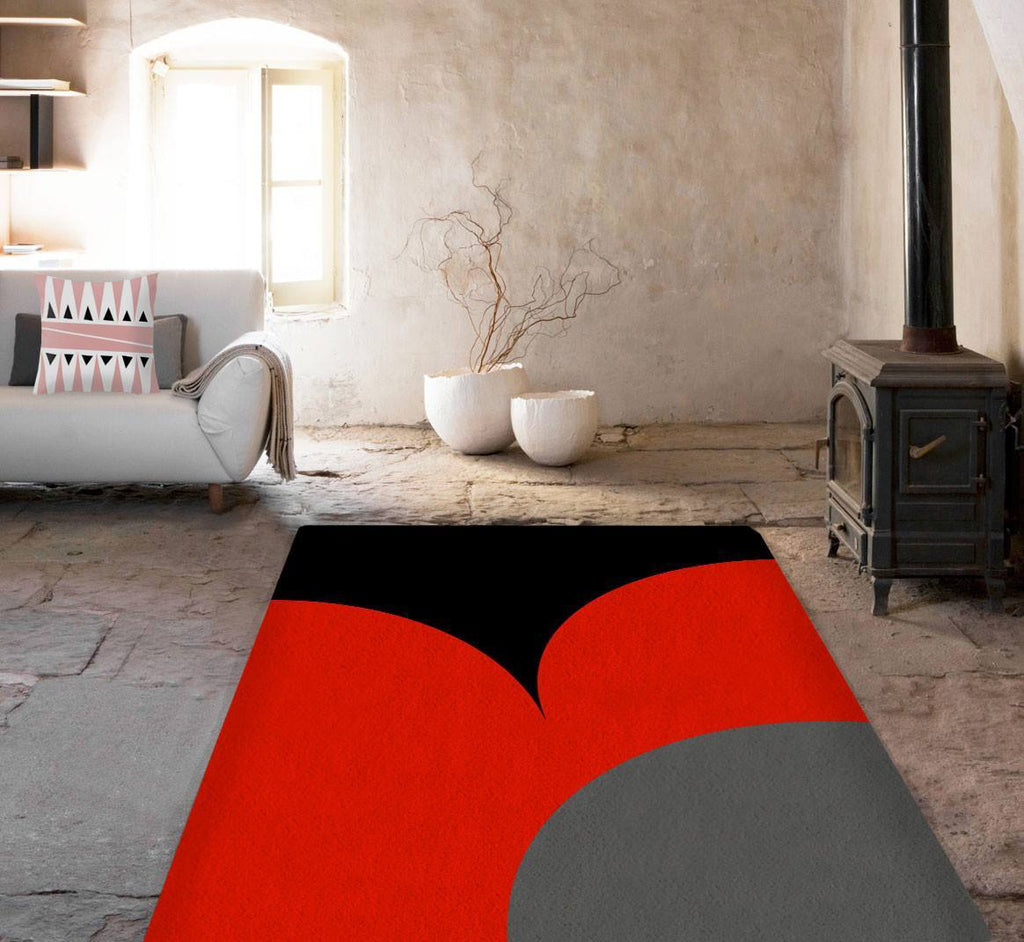 Black And Red Rug Accent Rugs Affordable Area Rugs Dorm Rugs