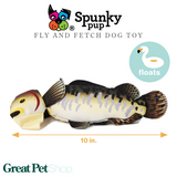 Spunky Pup Fly and Fetch Fish Dog Toy