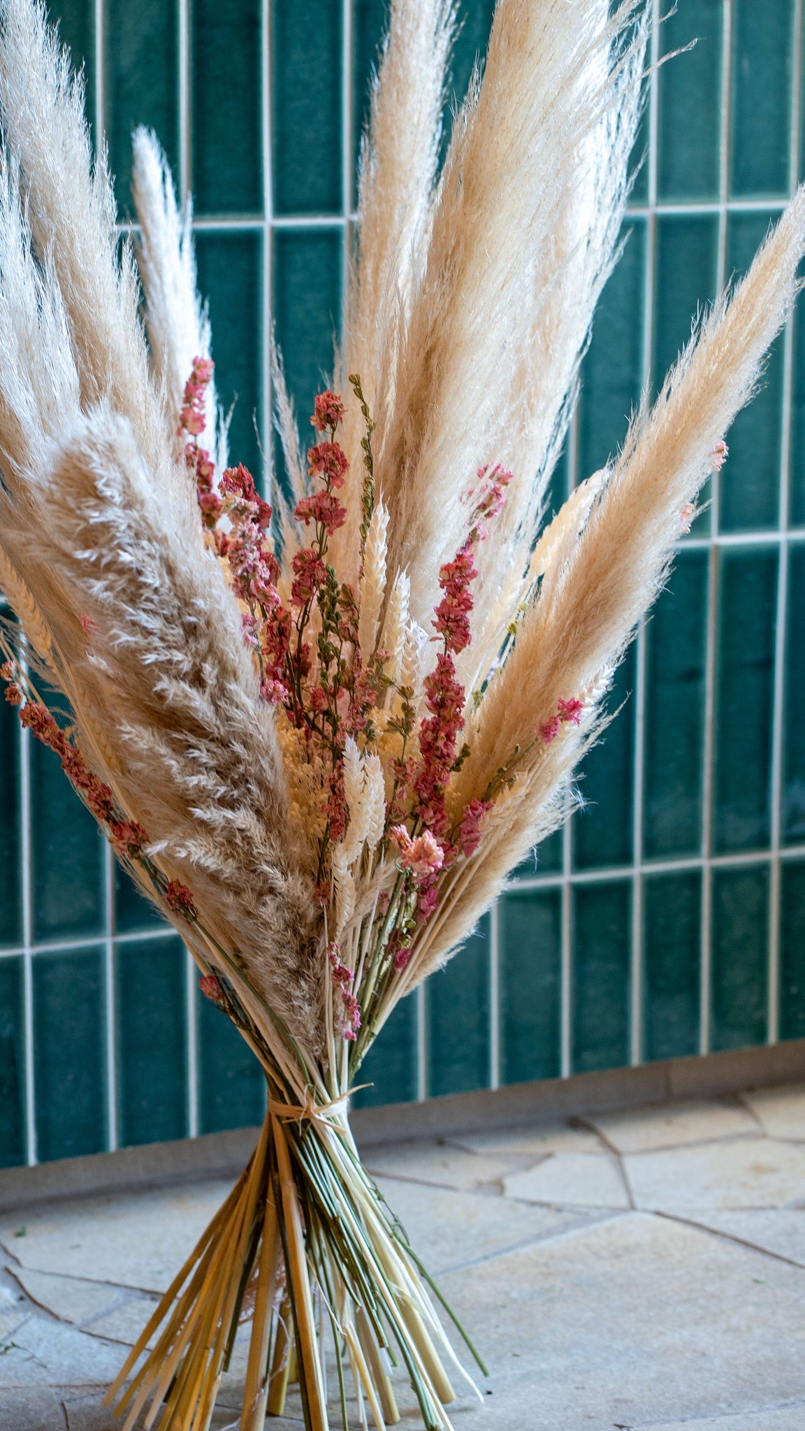 Bouquet Fleurs Séchées & Pampa – Eucalyptus Paris