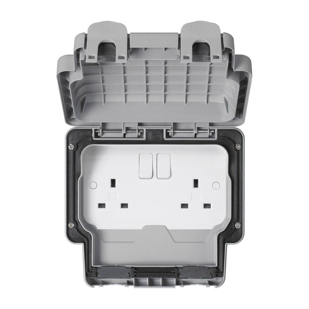 IP66 13A 2 Gang Switched Socket 