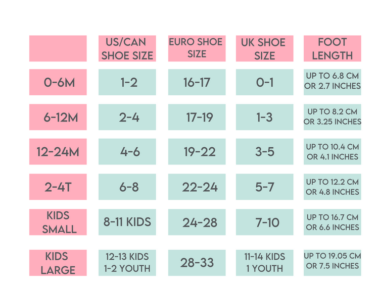 nolo socks size chart