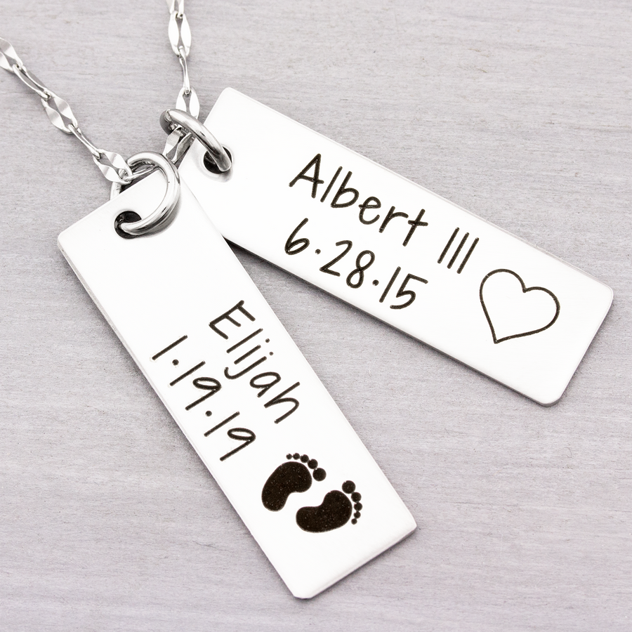 Personalised Special Date Silver Plated Disc Necklace By Ellie Ellie |  notonthehighstreet.com