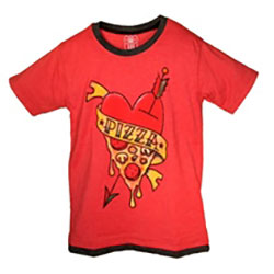 Boys Pizza Tee by Wes and Willy