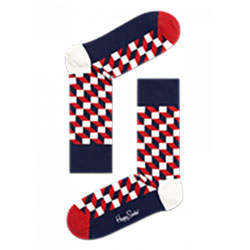 Boys Red, White, and Blue Ankle Socks