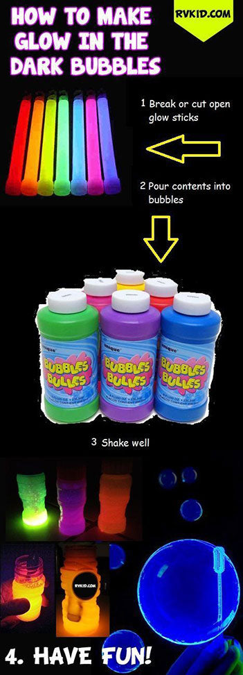 Glow in the Dark Bubbles Solution