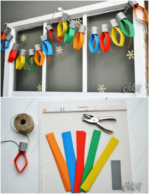 Paper Christmas Light Craft for Boys and Girls