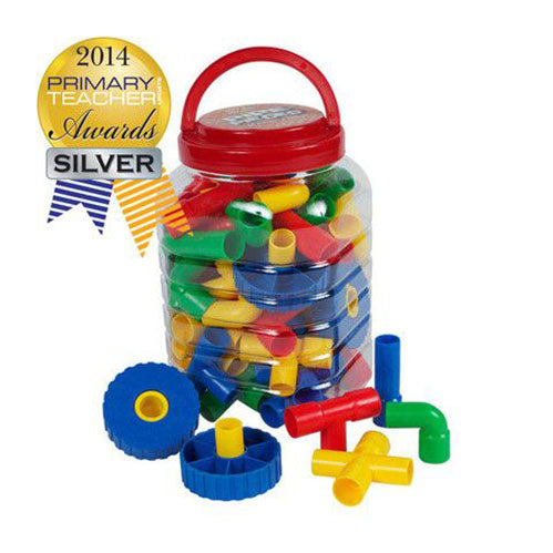 Pipe pieces stem activity toy
