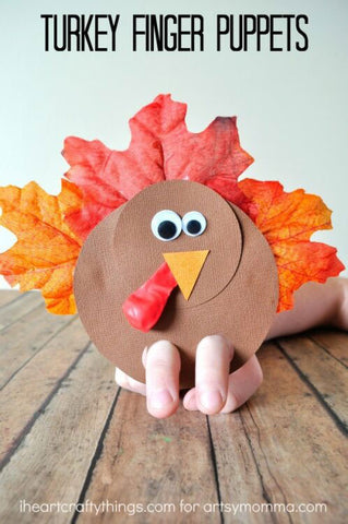 Turkey Finger Puppet Craft for Boys