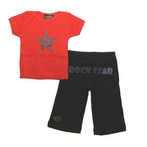 Baby Boys Rock Star Pant and Shirt Set by lollybean Kid Couture - The Boy's Store