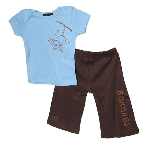 Baby Boy Bananas Pant and Shirt Set by lollybean Kid Couture