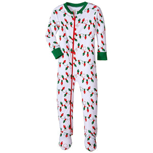 Baby Boys Footie Christmas Lights Pajamas by New Jammies - The Boy's Store