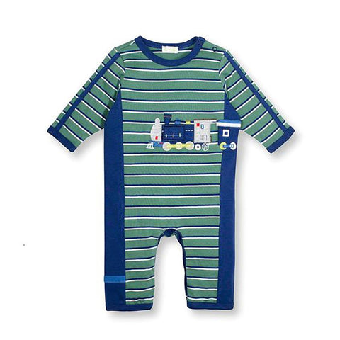 Baby Boys On Track Train Coverall by le top