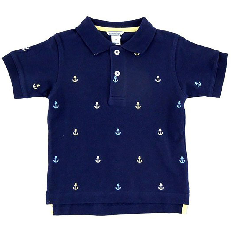 Boys' Anchors Polo Shirt by Hartstrings