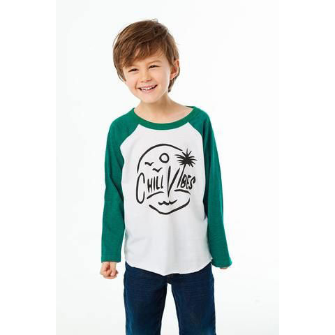 Boys Chill Vibes Raglan Tee by Chaser