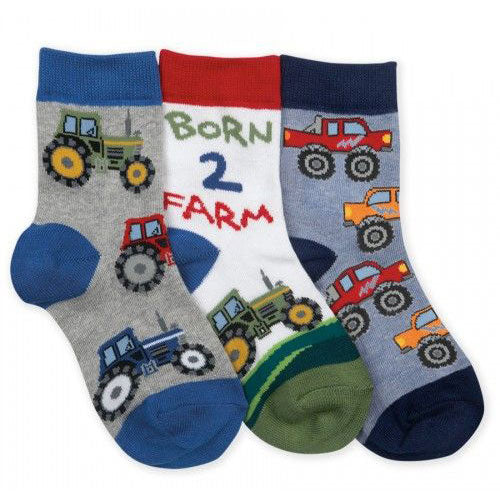 Boys Born to Farm Crew Socks by Jefferies Socks