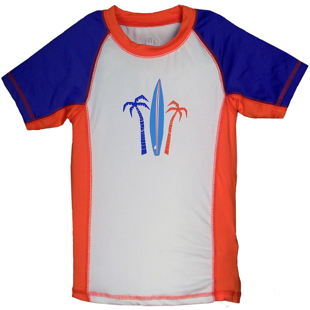 Boy's Palm Trees Rash Guard by Wes and Willy