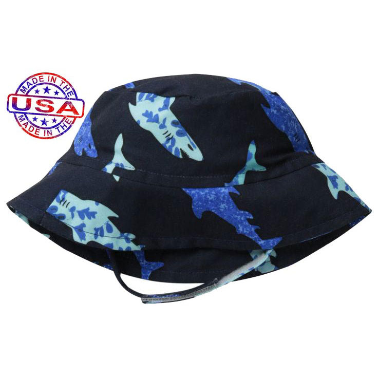 Boys Shark Party Crusher Hat by Flap Happy