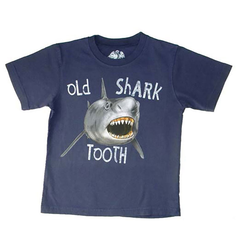 Boys Old Shark Tooth Shirt by Wes and Willy