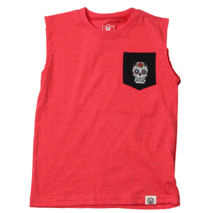 Boys Sugar Skulls Tank Top by Wes and Willy