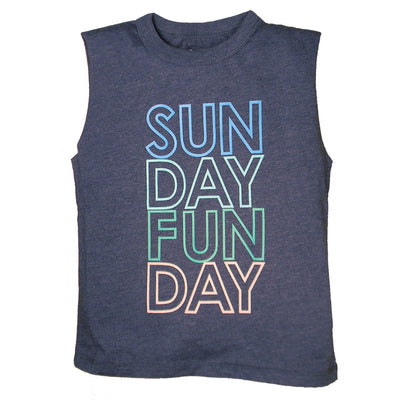 Boys Sunday Funday Muscle Tee by Chaser
