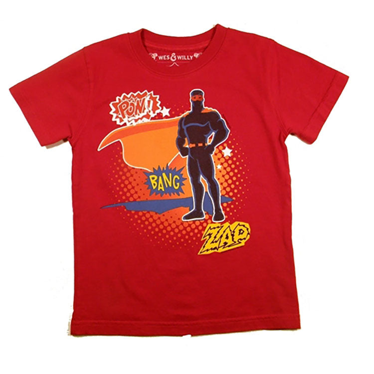 Little Boys Superhero Shirt by Wes and Willy