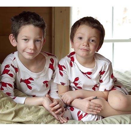 Boy's Organic Lobster Short Pajama Set by New Jammies - The Boy's Store