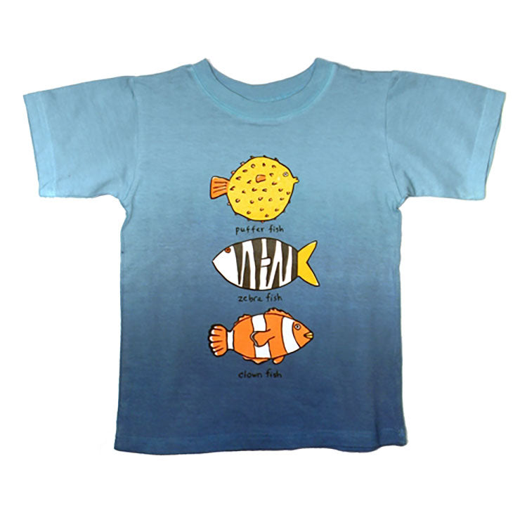 Little Boys' Three Fish Shirt by Mulberribush