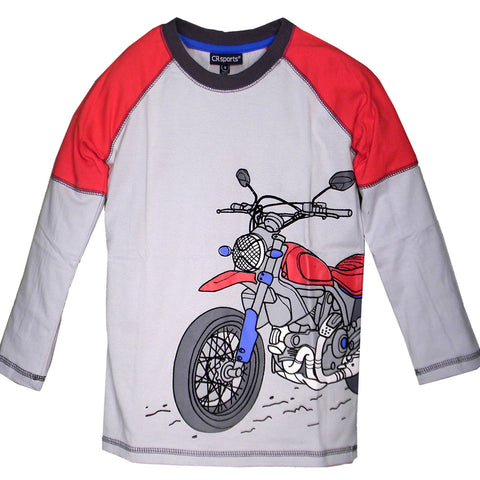 Boys' Dirt Bike Raglan Shirt by CR Sports