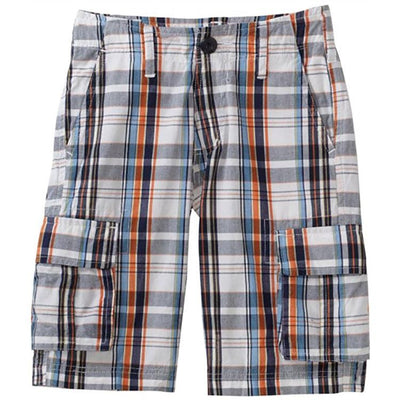 Boys Plaid Cargo Shorts by Wes and Willy - The Boy's Store