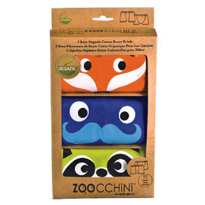 Little Boys Organic Animal Faces Boxers by Zoocchini