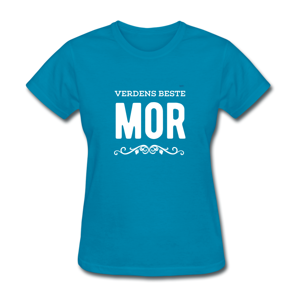 Verdens Beste Mor Women's T-Shirt - turquoise