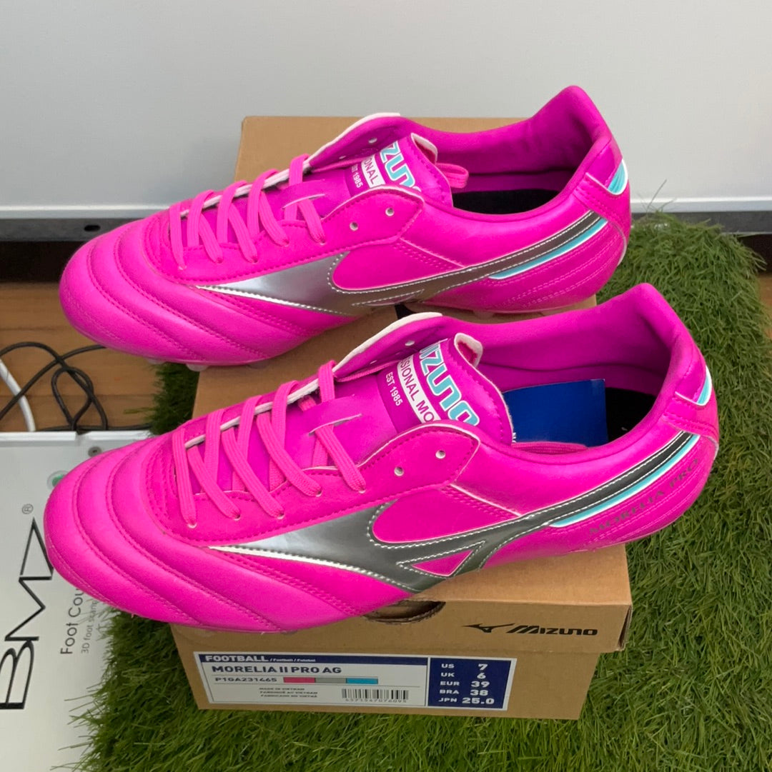 ねしろのサッカー日本未発売 モレリア2 プロ AG ピンク 26.0cm ミズノ MIZUNO