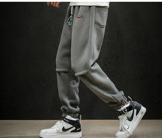 thick cotton track pants