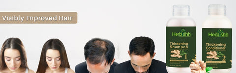 Шампунь и кондиционер для густоты волос Herbishh: результат до и после