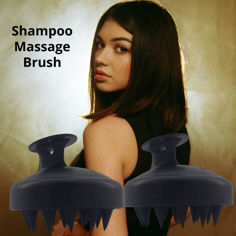 Exfoliate & Dandruff Free-Scalp Massager Shampoo Brush