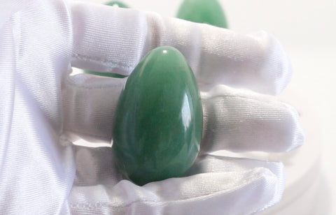 Green Aventurine Yoni Egg Undrilled Medium size