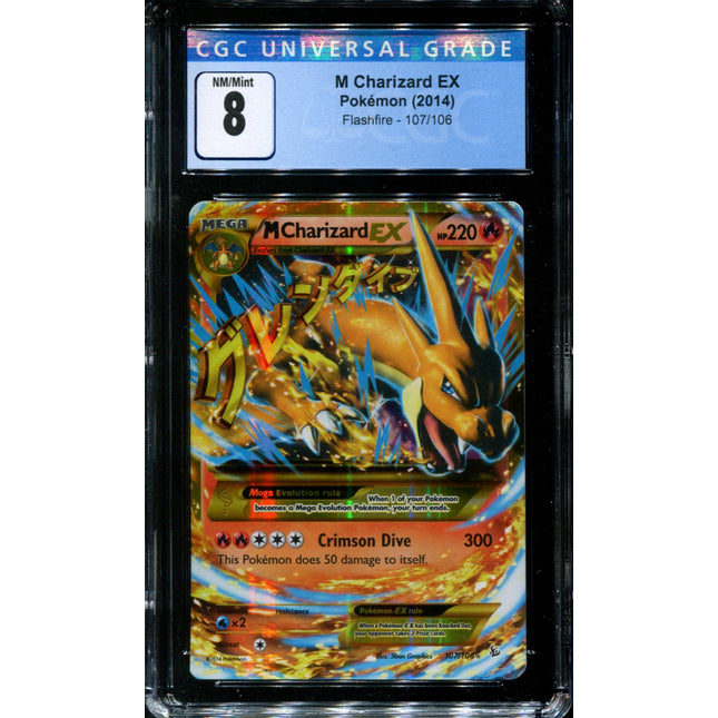 Card M Charizard-EX 107/106 da coleção Flashfire