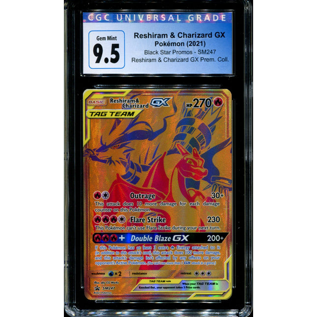 Pokémon - 1 Graded card - Charizard, Reshiram gx psa 10 - PSA 10