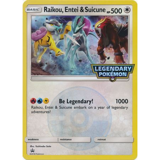 Raikou, Entei & Suicune Jumbo Promo Legendary Pokémon