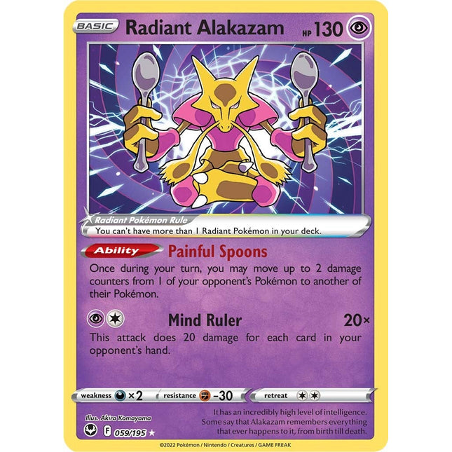 Radiant Alakazam (059/195) [Sword & Shield: Silver Tempest