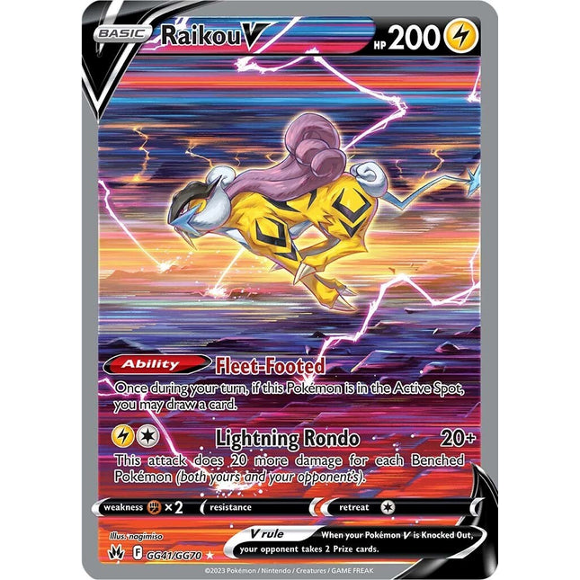 Raikou V (GG41/GG70) [Sword & Shield: Crown Zenith] PSA 10