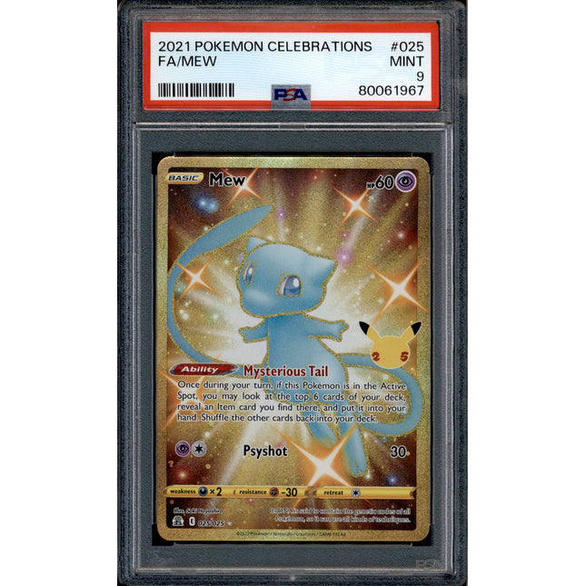 Mew Vmax - TG30/TG30 - PSA 10 - Secret Rare - Lost Origin - Pokemon - –  Squeaks Game World